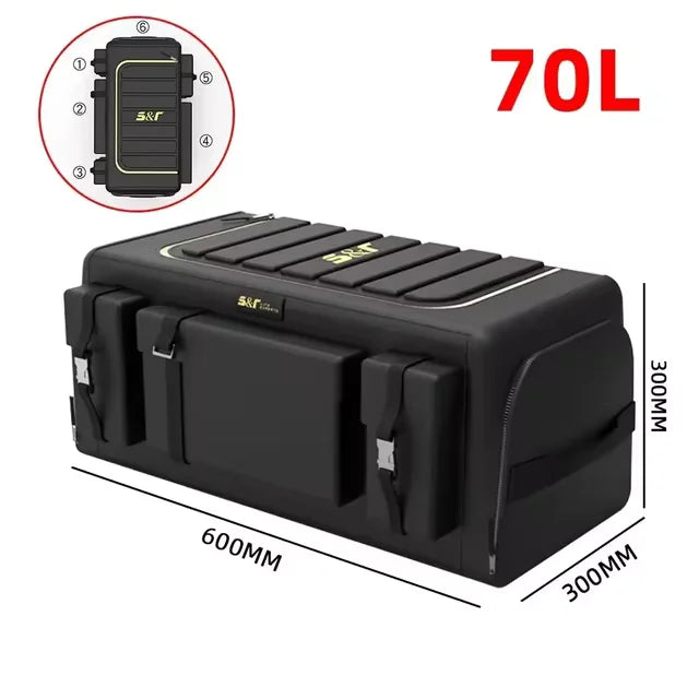 Car Trunk Storage Organizer With Lid Universal Car Trunk Organizer 70L Storage Box Ox alternate view