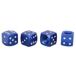 Aluminum Alloy Dice Valve Caps for Cars and Motorcycles | Set of 4 detail view