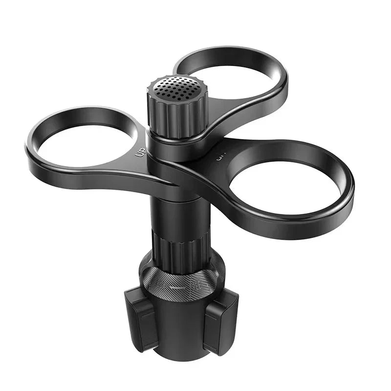 360 Rotating Car Cup Holder Expander Adapter | Adjustable Beverage Bottle Mount lifestyle view