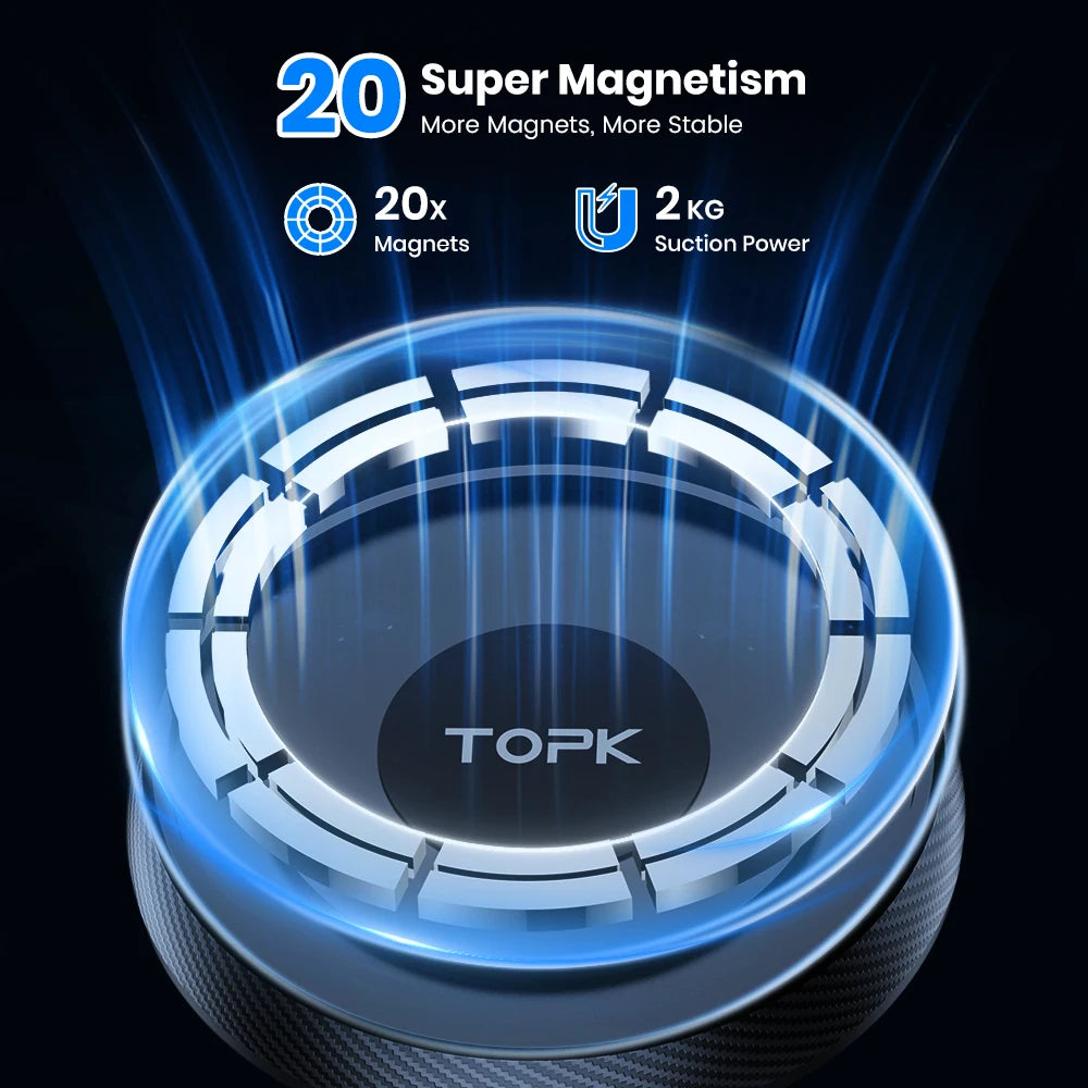 TOPK Magnetic Car Phone Holder Air Vent Car Phone Stand For Magsafe iPhone 15 14 13 P alternate view