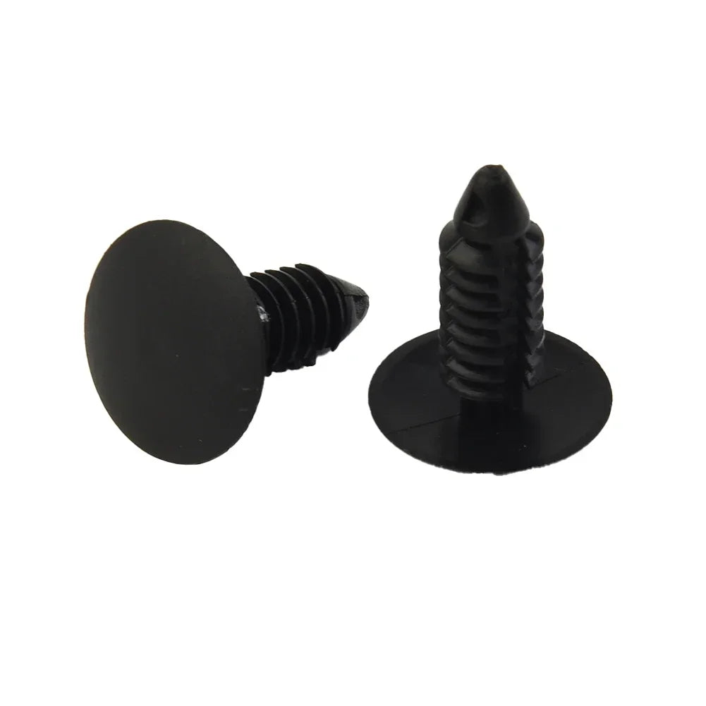 Clips Perfect Fit For Holes 6 7mm High Quality Black Bumper Plugs Clip For Front Licen close-up view