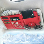 Car Sun Visor Card Holder Storage Box Sunglasses Clip