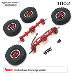 MN Series 82 82S Off-road Vehicle Parts - Metal Upgrade Accessories: Front and Rear Axles, Transmission Shaft, Tie Rods, Frame