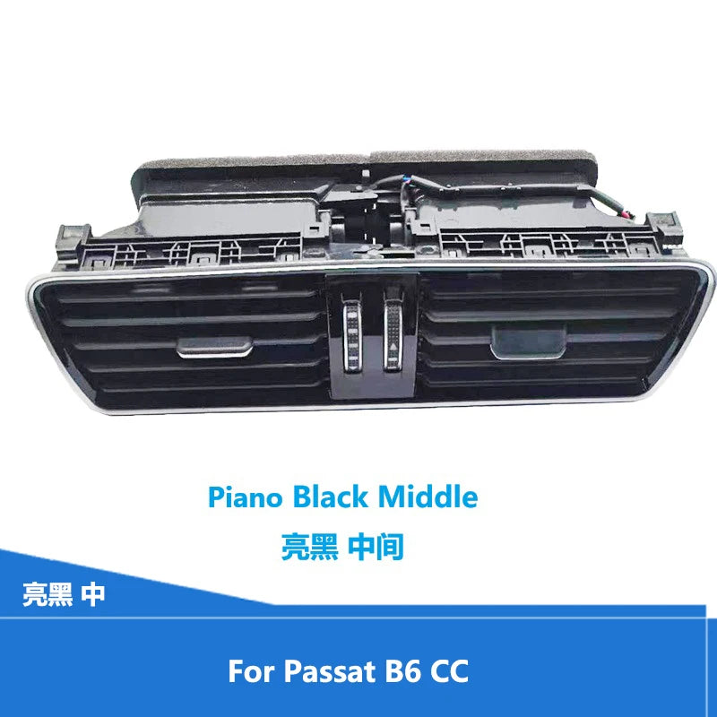 Ruili136 1Pcs for VW Passat CC B6 B7 R36 Car LHD Chrome Piano Paint Dashboard AC Air Condition Outlet Vent 3AD 819 701 3AD819702