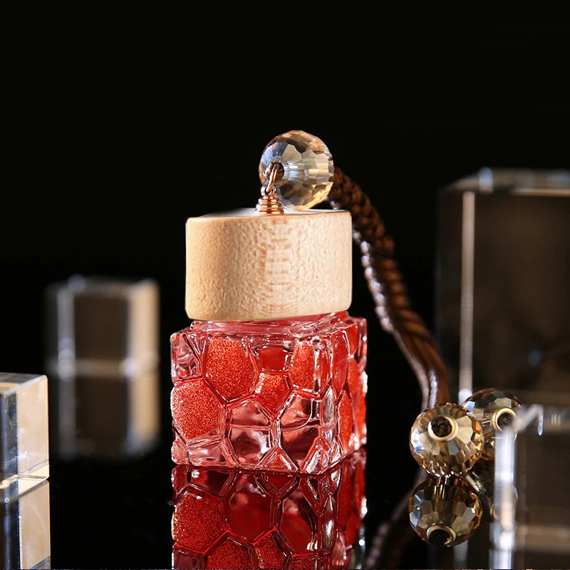Car Air Freshener Hanging Pendant,High-End Water Cube Scent Diffuser,Long-Lasting Fragrance Car Accessory,Perfect for Vehicles