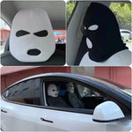 Universal Car Headrest Cover Car Seat Face Mask Ski Mask Halloween Christmas Funny De lifestyle view