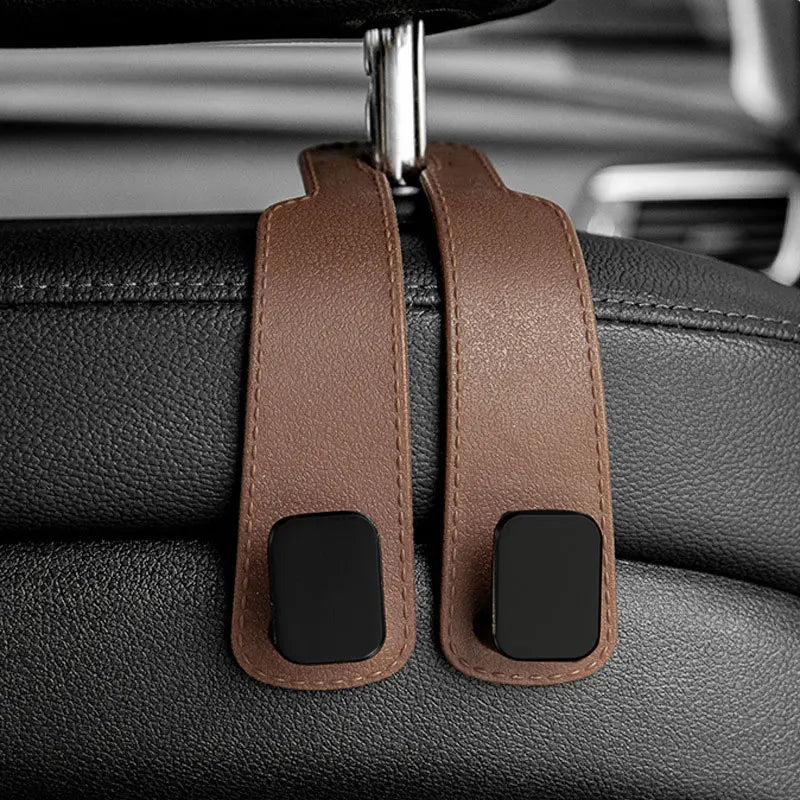 Car Headrest Hooks Hanger for Bags Seat Back Organizer Holder Clips Auto Fastener Hoo alternate view
