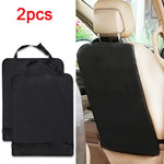 Universal Car Seat Kick Mat Protector 2PCS Waterproof Backseat Cover for Kids Pets Ant close-up view