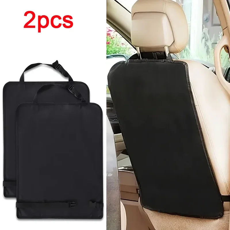 Universal Car Seat Kick Mat Protector 2PCS Waterproof Backseat Cover for Kids Pets Ant close-up view