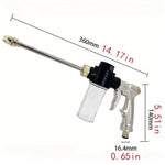 Metal Long Foam Water Gun | High-Pressure Cleaning Nozzle for Garden and Vehicle Use alternate view