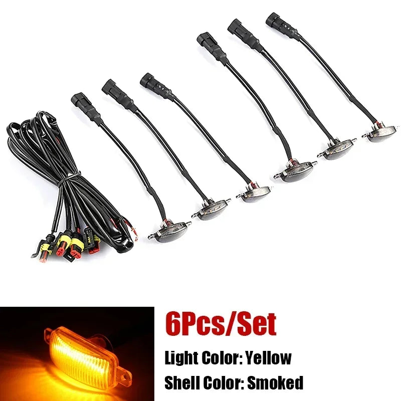 Universal LED Car Front Grille Lights | Eagle Eye Lamp with Harness for Pickup, Off-R lifestyle view