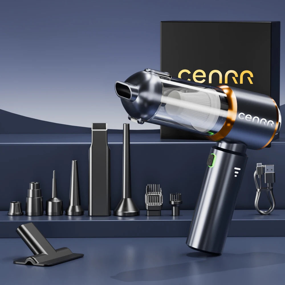 CENRR 998000PA Mini Cordless Car Vacuum Cleaner | Powerful Handheld Blower for Auto & lifestyle view
