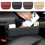 Car Seat Gap Organizer Storage Box Nappa Leather Multifunction Universal Crevice Side Storage Pocket