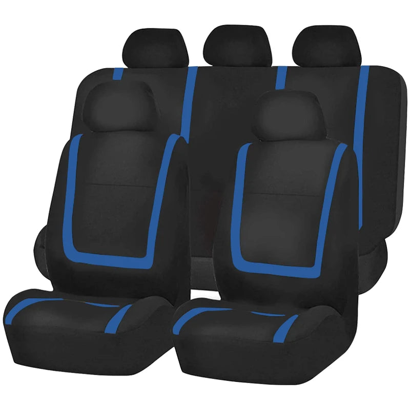 Full Set Car Seat Cover Fabric Universal Polyester Breathable Washable Suitable For C alternate view