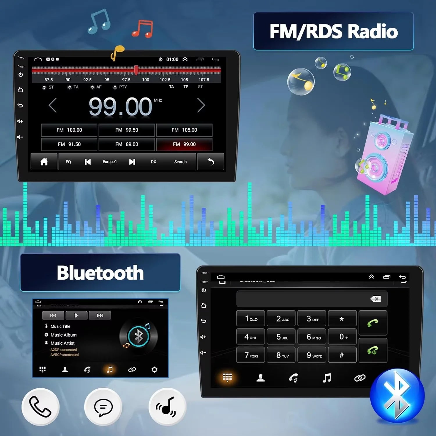 Android 16 Car Radio for Hyundai Santa Fe 2013-2017 | GPS Navigation Stereo lifestyle view