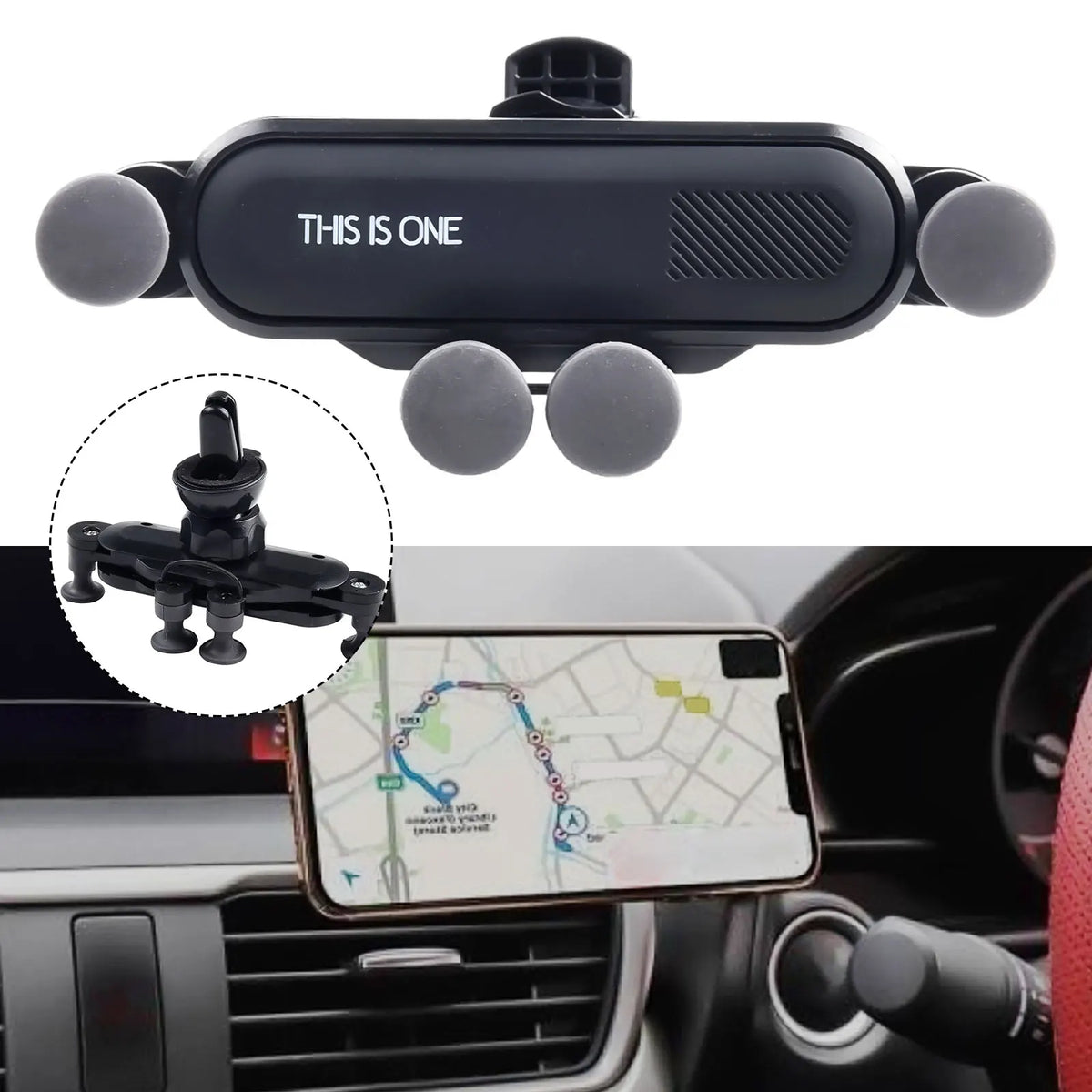 ABS Air Vent Stand Air Vent Stand Mobile Phone Holder Auto Parts Car Accessories Replacement Tool Practical Stylish