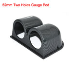AD 2" 52mm Red and Blue Dual LED Car Gauge Set | Boost, Water Temp, Oil Temp, Oil P additional angle