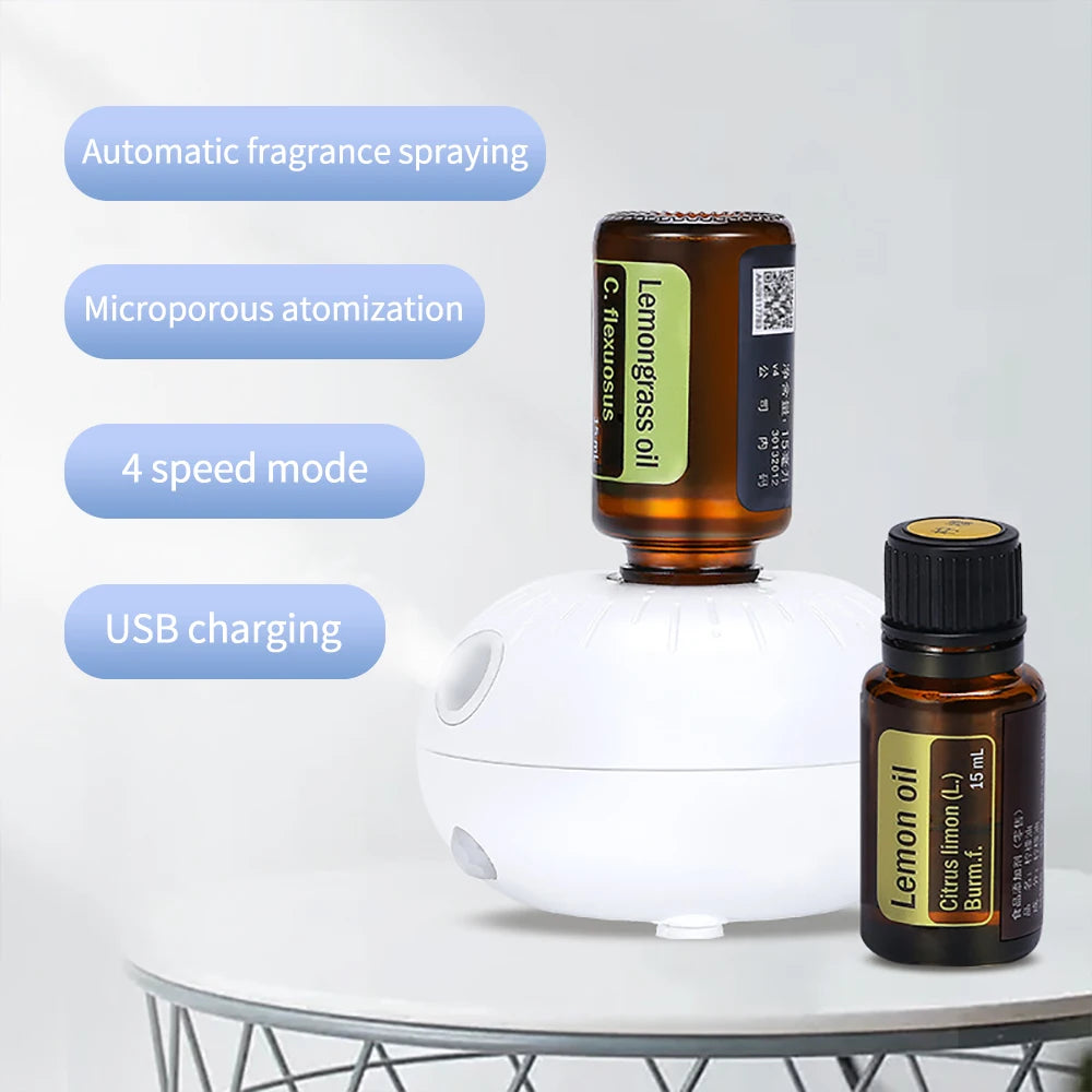 Mini Pure Oil Fragrance Diffuser | Portable Aromatherapy Machine with Automatic Induct close-up view