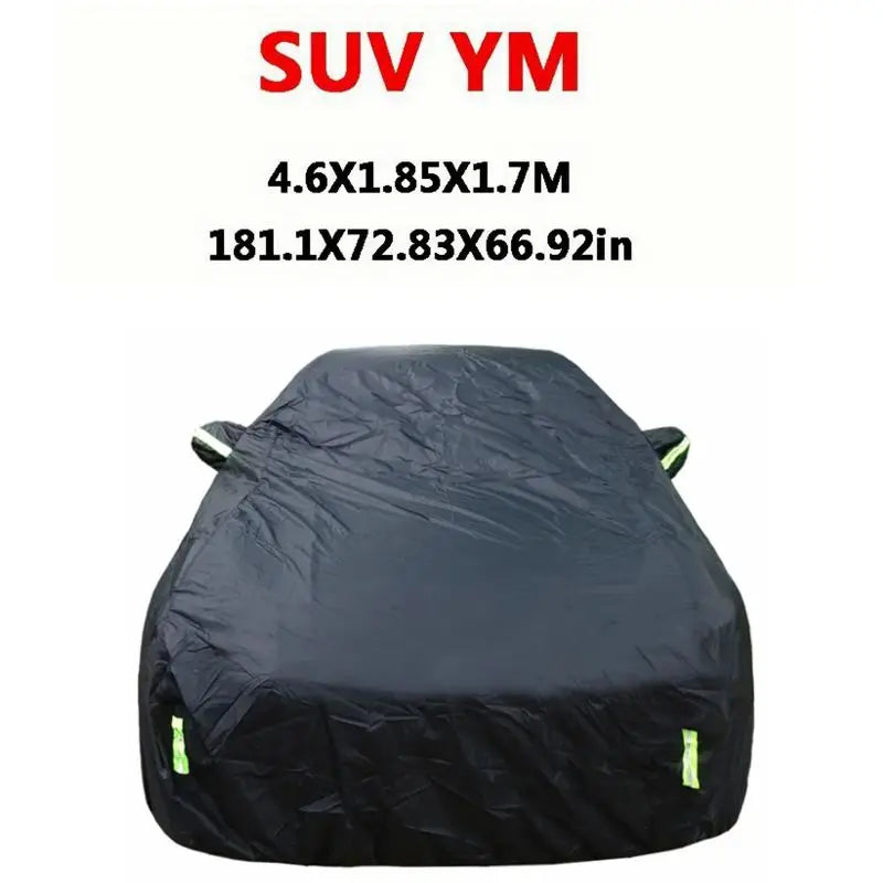 Universal Full Car Cover | Outdoor Sun Snow UV Protection for SUV Sedan S-XXL detail view