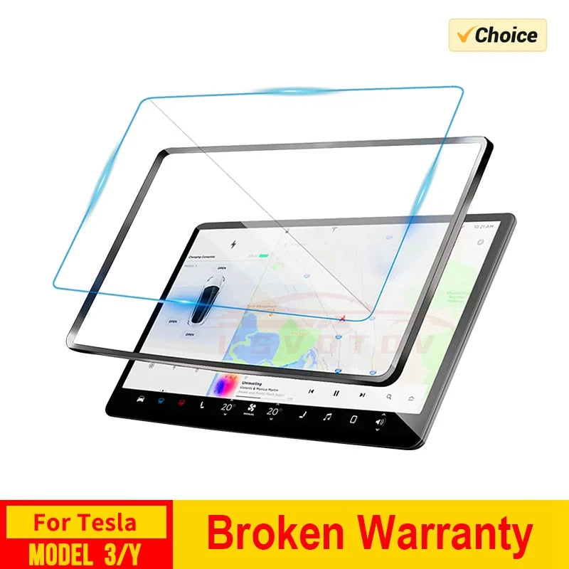 Tempered Glass Screen Protector for Tesla Model 3 Y Highland Juniper 2024-2025 | HD Matte Anti-Glare