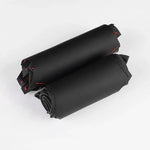 Black Leather Car Steering Wheel Braid Soft Leather Cover For Renault Clio 3 RS 2005 2 close-up view