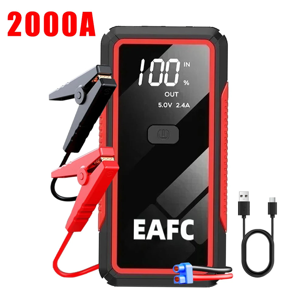 2000/1000/600A Car Jump Starter Starting Device Jumpstarter Auto Buster Emergency Starting 12V Car Battery JumpStart Power Bank