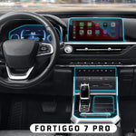 For Chery Tiggo 7 Pro 2020 2021 2022 TPU Gearbox Panel Film Dashboard Protective Sticker Interior An
