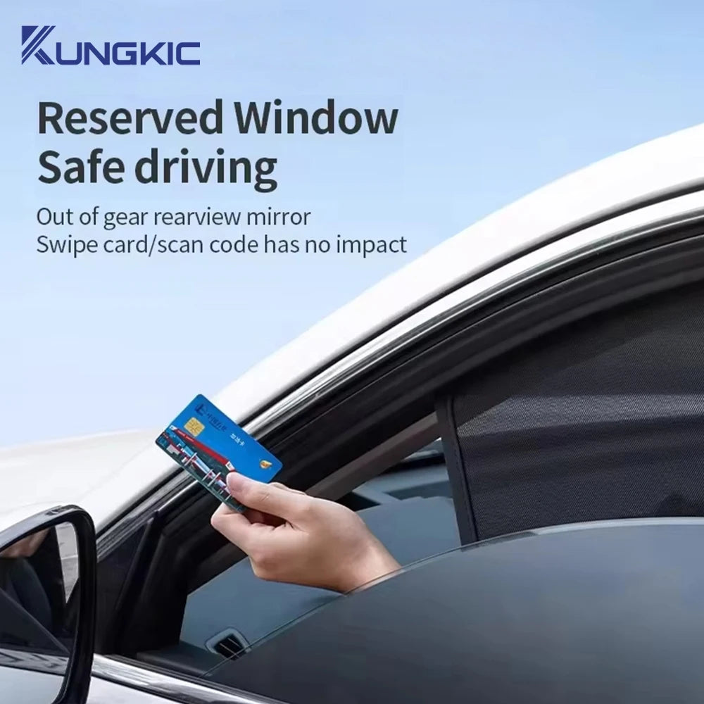 KUNGKIC Car Side Window Sun Shade Curtain for Chery JAECOO J7 2023-2025 | UV Protecti lifestyle view