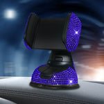 2024 Diamond Cell Phone Holder for Car Phone Mount Pink Flexible Table Stand Mount additional angle
