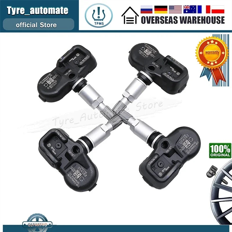 SET of 4 TPMS PMV-107K 433MHz Tire Pressure Sensors for Lexus GS ES LS | 42607-5001 additional angle