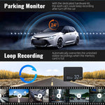 Dual Dash Cam Car Camera Front And Inside 1080P IR Night Vision Dual Lens Vehicle Recorder With G-Sensor Auto Lock 24/7 Parking Monitor Seamless Loop Recording For Rideshare Drivers Security Surveillance System Auto Accessori