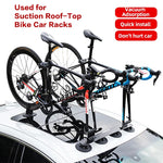 Rockbros Suction Cup Holder with Pump | Roof-Top Bike Rack Vacuum Mount for MTB and R alternate view