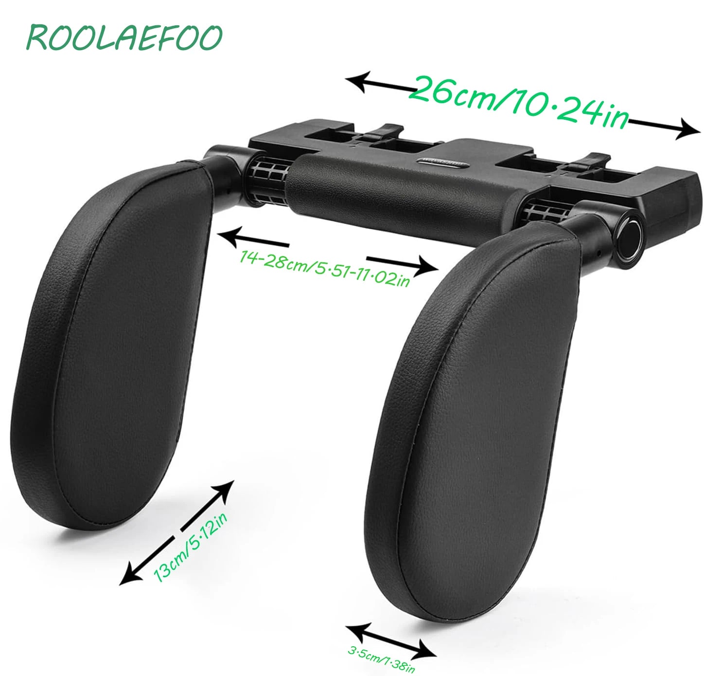 180° Adjustable Car Headrest Pillow – Thickened Memory Foam Neck Support with ABS F additional angle