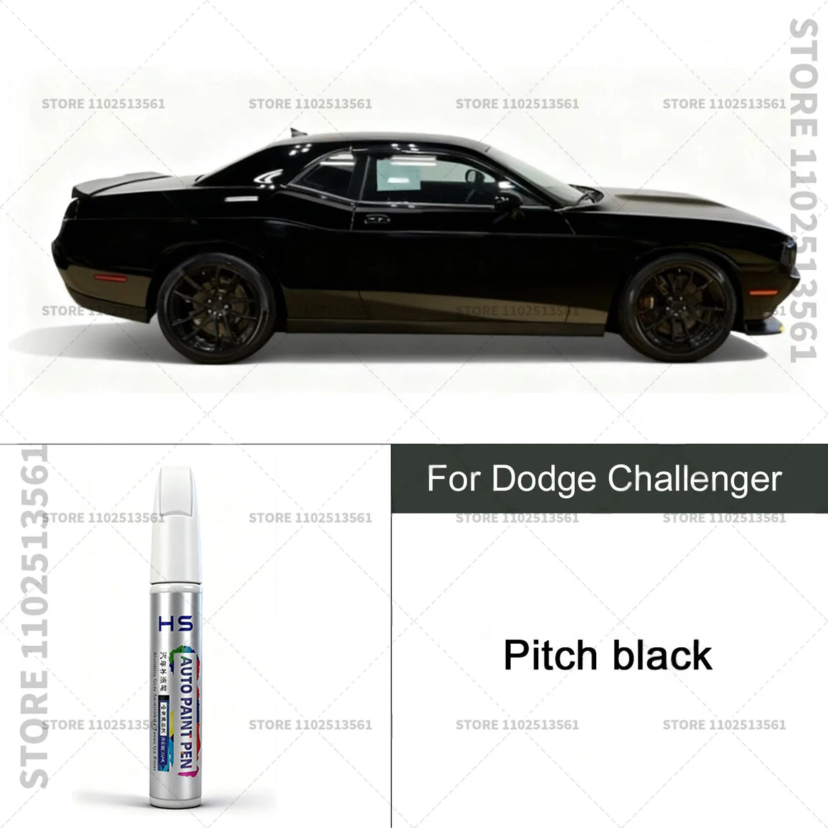 Car Paint Repair Pen For Dodge Challenger Paint Scratch Repair Accessories Blue White alternate view
