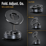 Upgraded Vacuum Magnetic Car Phone Holder, 360° Reinforced Ultra Suction Cup Phone Mount For Car, Travel, Gym, Table