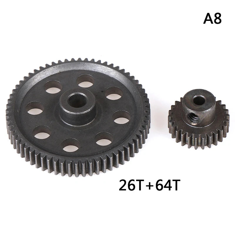 HSP Steel Metal Spur Differential Main Gear 17T/21T/26T/29T/64T Pinion Gear