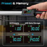 Seesii Digital Torque Wrench 340N.m Digital Electric Wrench 1/2" Drive 12.5-250.8ft additional angle
