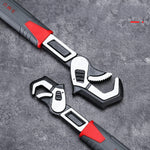 8/10inch Universal Multifunctional Self-Locking Wrench Fast Adjustable Wrench Car Repa close-up view