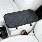 PU Leather Diamond Grid Car Armrest Pad, Center Console Protection, Dual Pocket Stora lifestyle view