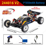 WLtoys 244016 V2 2.4G High Speed Racing Car 2WD 25KM/H 1:24 Gyro Full Scale Remote Co alternate view