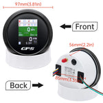 85mm 6 in 1 GPS Speedometer and Tachometer | Digital Gauge with Oil Pressure, Water T alternate view