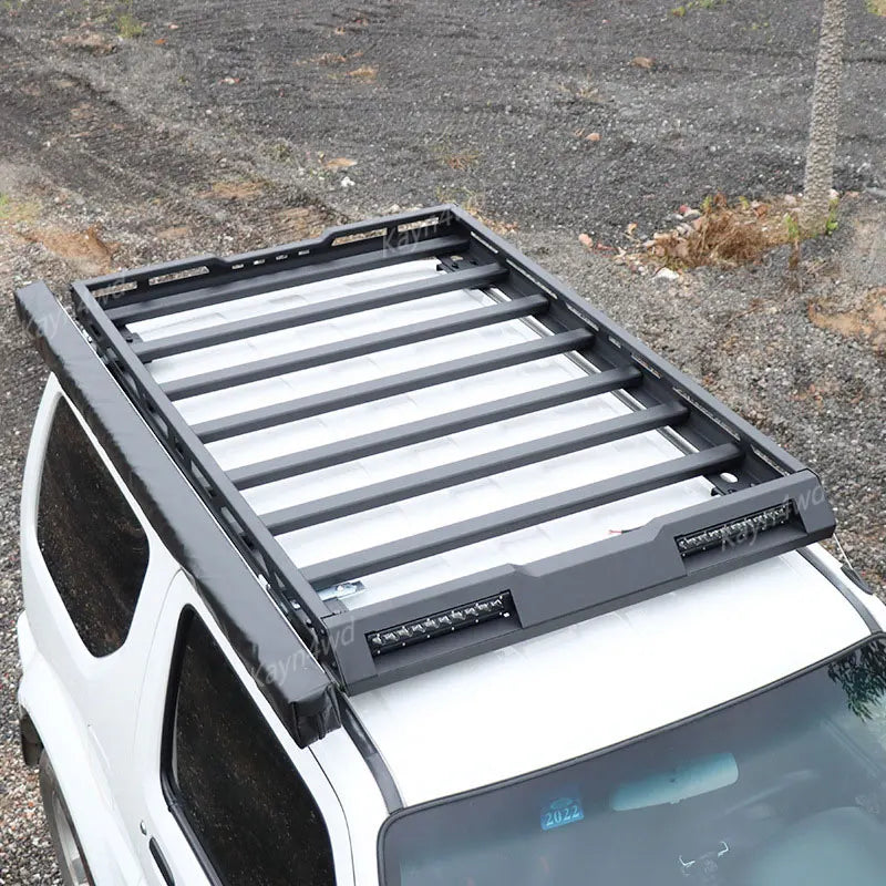 Aluminum Roof Rack Box With LED Spotlights for Suzuki Jimny 1998-2018 | Off Road 4x4 alternate view