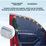 Magnetic Car Window Sunshade Cover | UV Protection Mesh Curtain for Side and Rear W additional angle