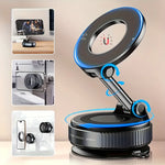 Upgraded Foldable Magnetic Car Phone Holder – N52 Magnet, 360° Rotatable, Dashboard Suction Cup, ABS