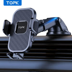 TOPK Car Phone Holder Gravity Stand for iPhone Xiaomi Samsung Car Mobile Support for alternate view