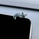 Funny Sleeping Cats Car Dashboard Ornament Adorable PVC Decoration For Car Interior Funny Dashboard Figurine Auto Accessories