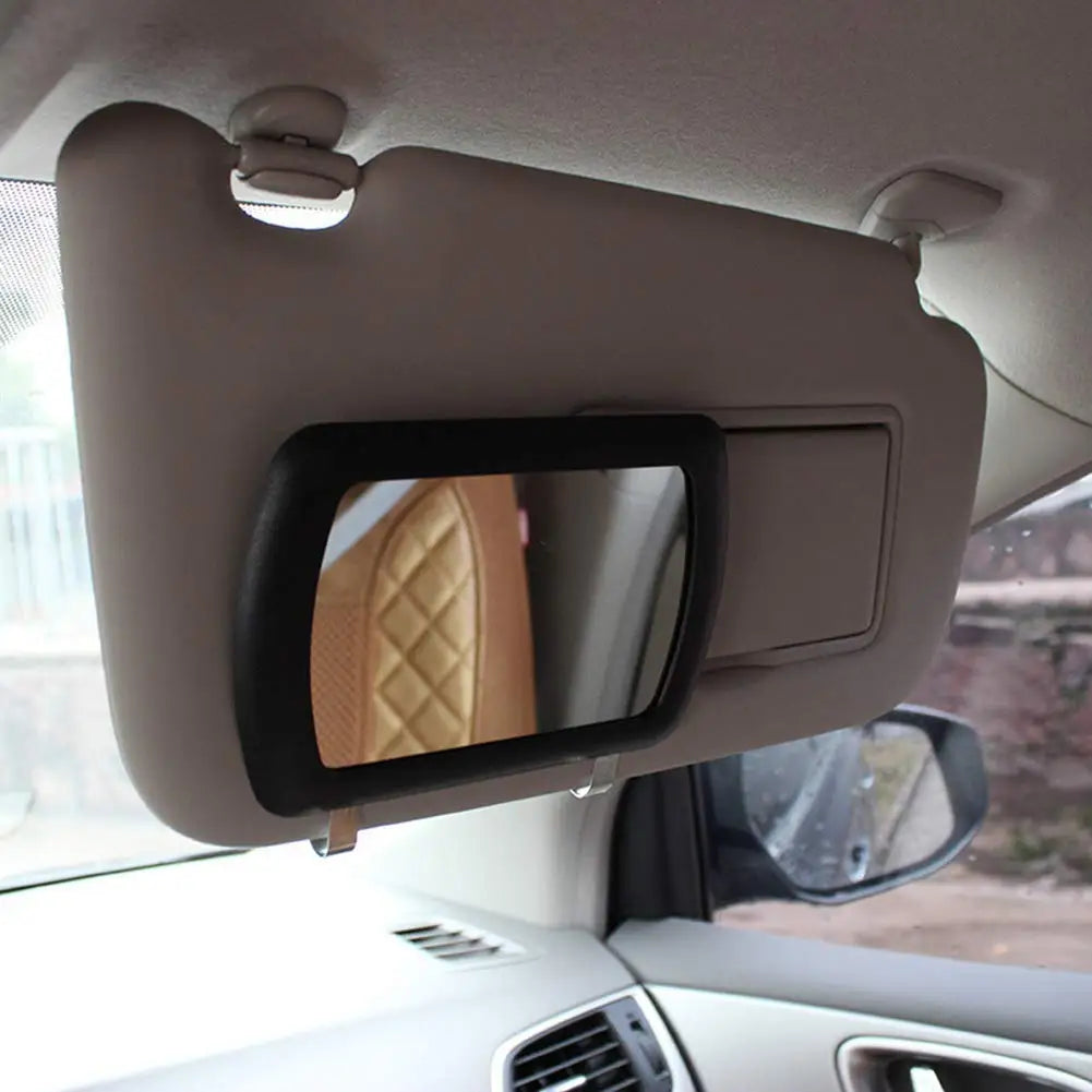 Clip-On Car Sun Visor Vanity Mirror, Practical Makeup Mirror for Passenger Side Shade Visor