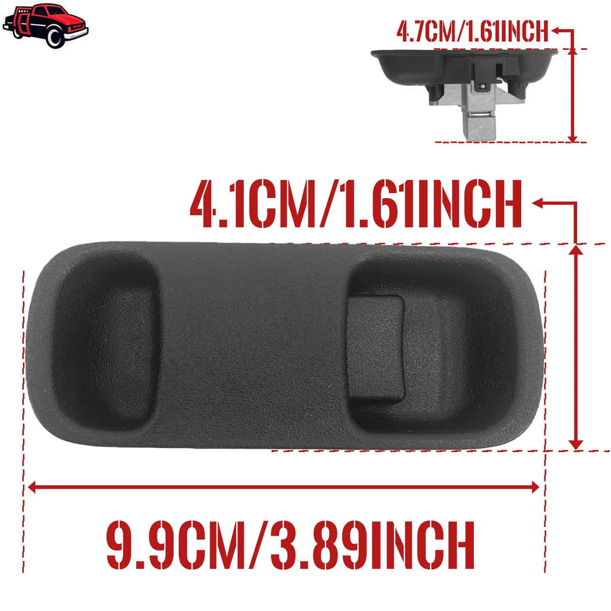 Car Glove Box Lock kit Latch Lock Switch Handle For Mitsubishi Pajero Montero MK3 V73 V7 detail view