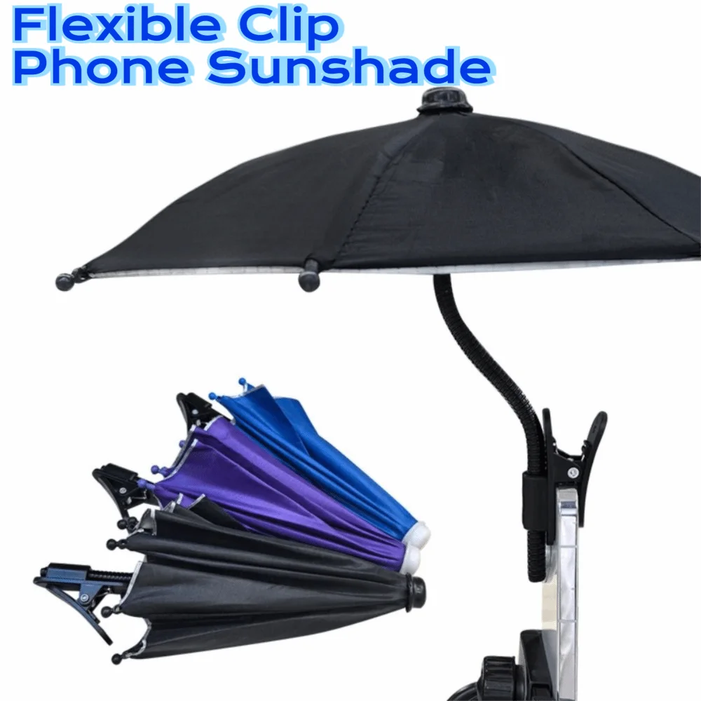 Car Phone Holder With Sunshade and Metal Hose