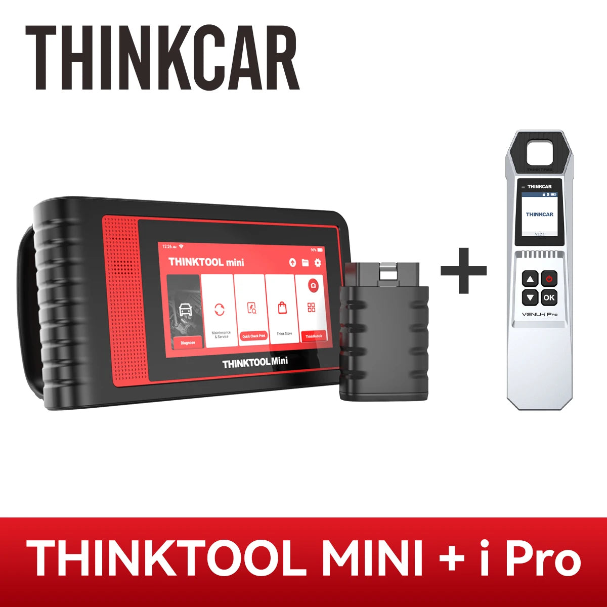 THINKTOOL MINI 2 Auto OBD2 Scanner Car Diagnostic Tool Full System Scan Tool Support Bidirectional Control ECU Coding 28 Resets